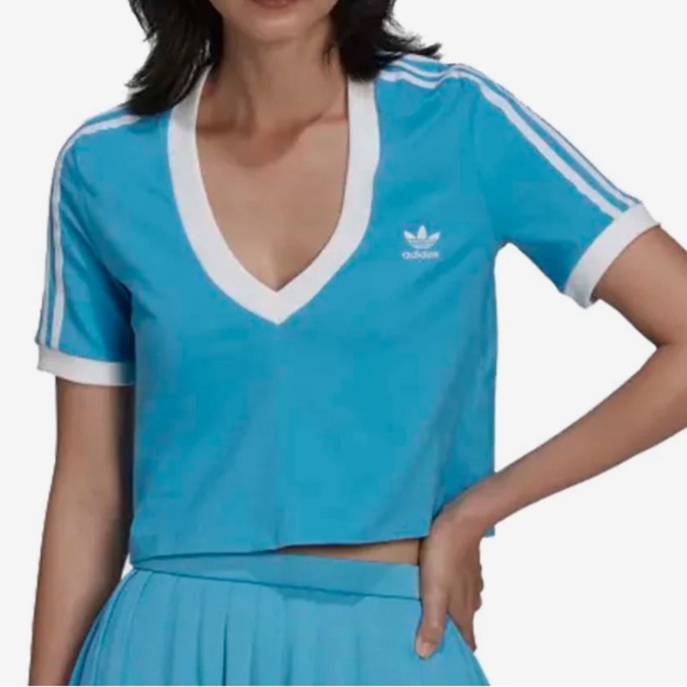 New adidas ADICOLOR CLASSICS CROPPED TEE s small - Picture 3 of 7